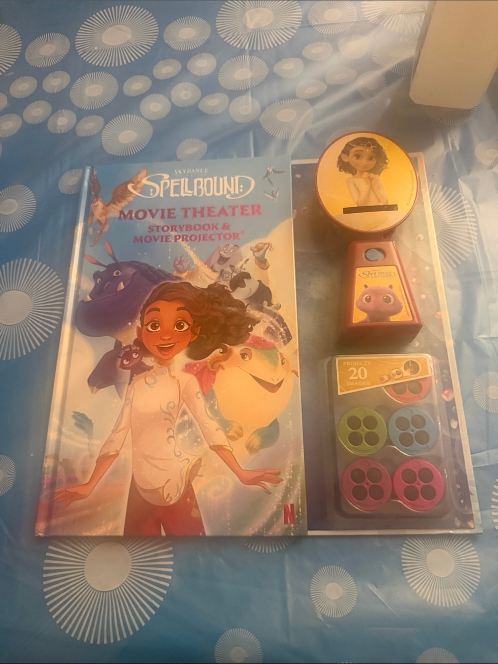 Spellbound Movie Theater Storybook & Projector - Blue/Purple/Pink